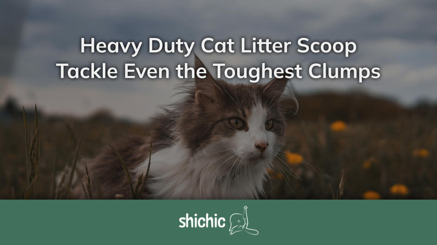 Heavy Duty Cat Litter Scoop: Tackle Even the Toughest Clumps with Ease - Shichic