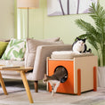 Cargar la imagen en la vista de la galería, Chic and functional Shichic cat cushion displayed in a minimalist home setting, showcasing its easy-to-clean features

